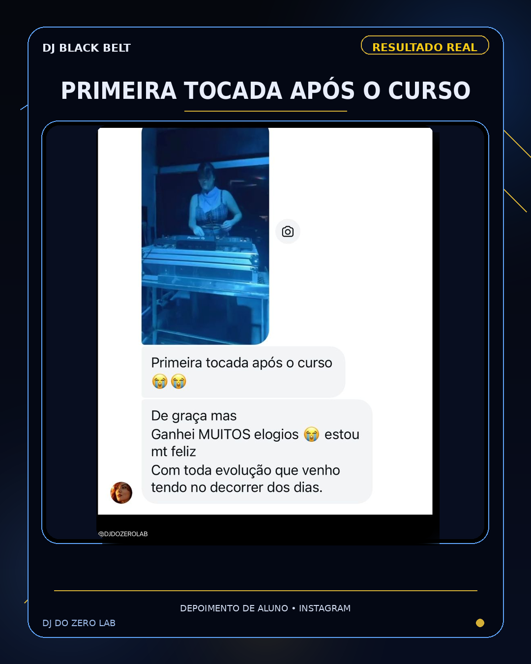 Primeira tocada após o curso